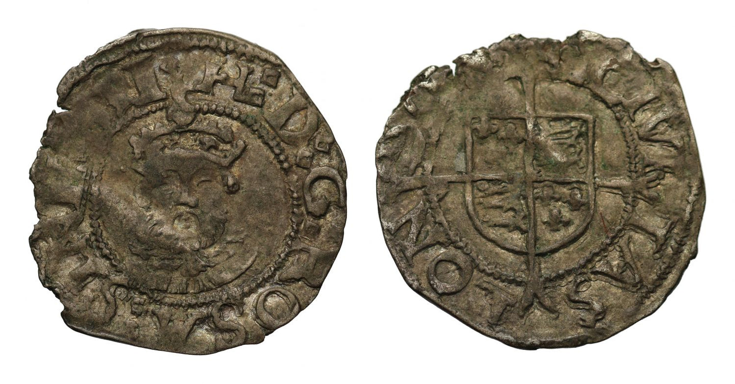 Henry VIII Posthumous Penny issued under Edward VI facing bust London