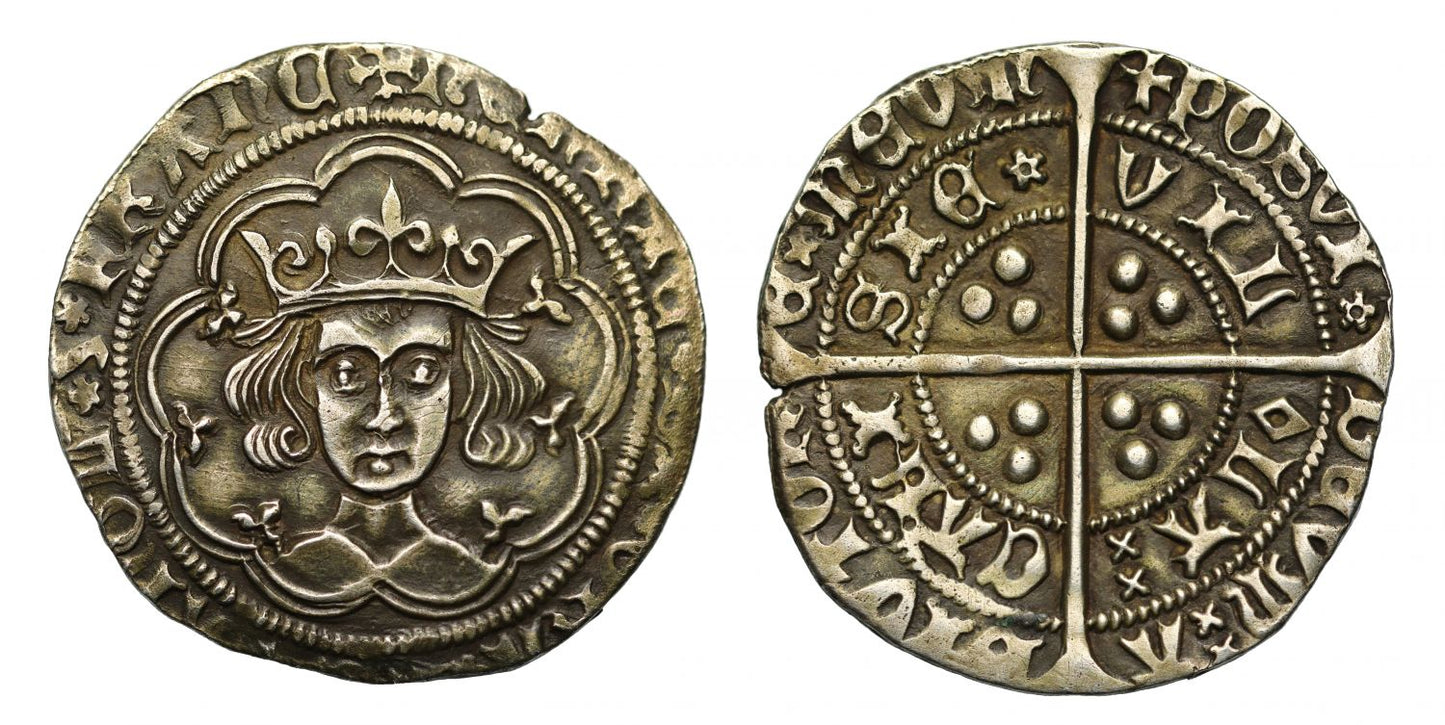 Henry VI Groat, Calais Mint, Rosette Mascle Issue