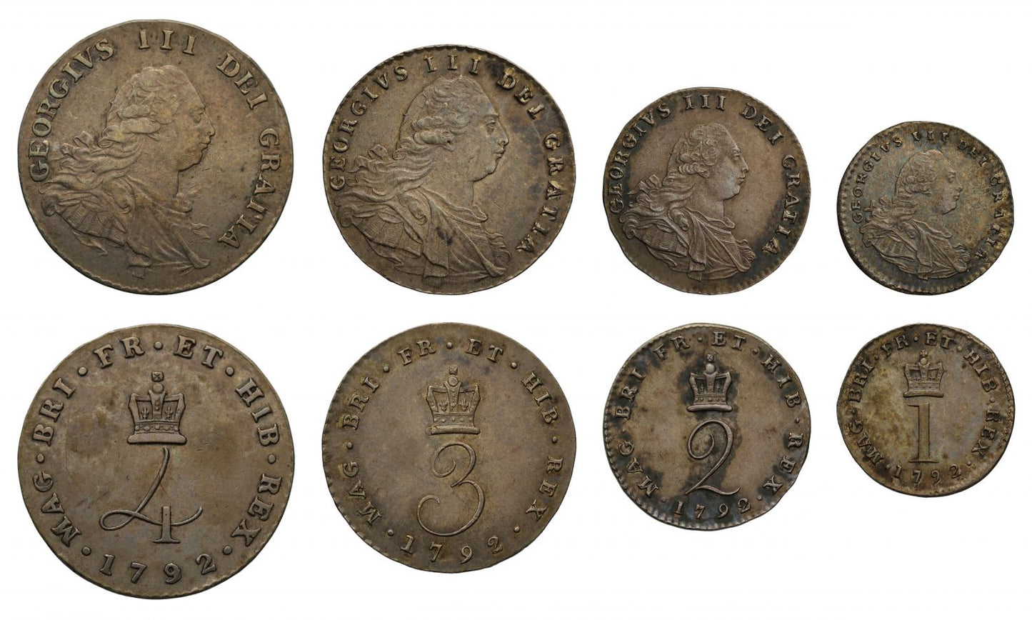 George III 1792 Maundy Set
