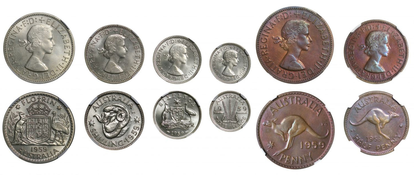Australia, Proof Set , 1959.