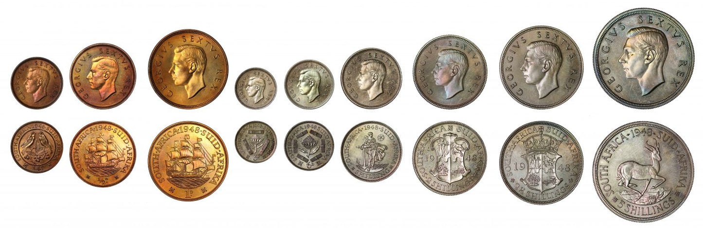 South Africa, George VI 1948 proof Set, ex W.V. Royal Baldwin