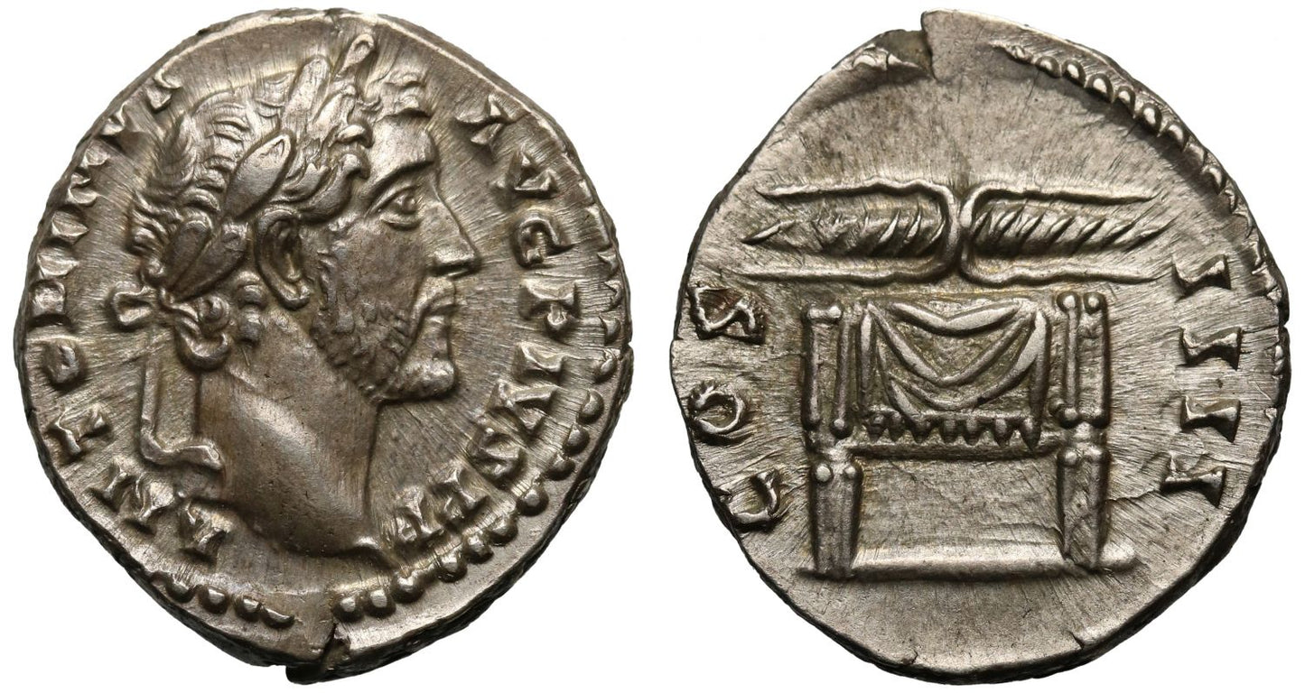 Antoninus Pius, silver Denarius.