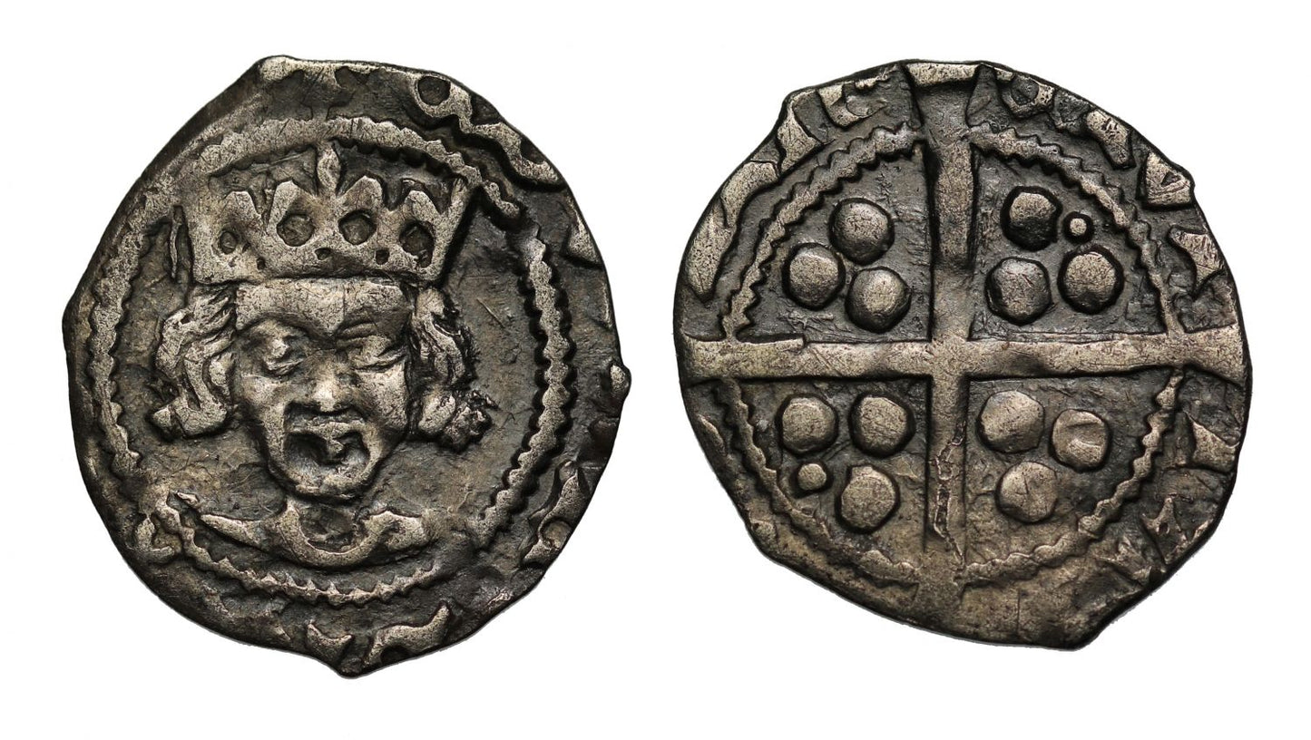 Ireland, Edward IV Penny, Dublin, cross and pellets issue (c.1465)