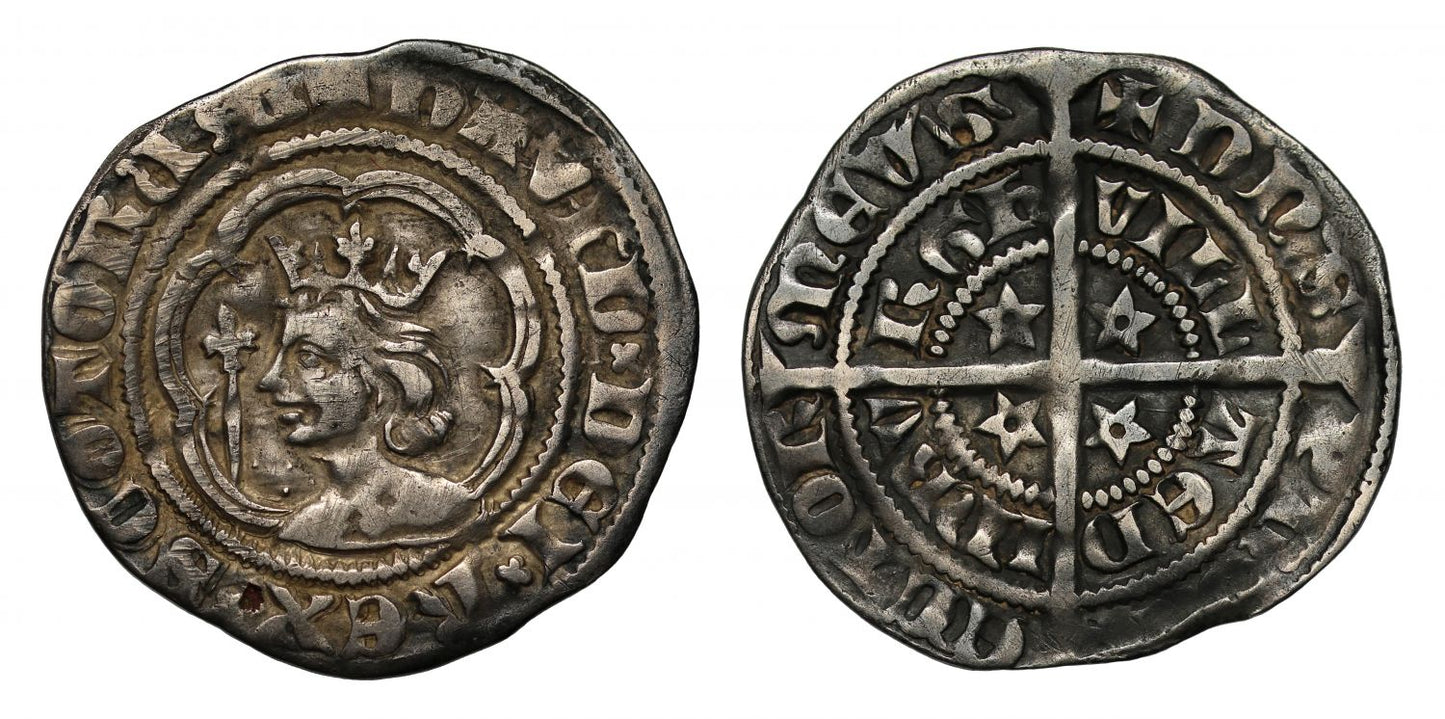 Scotland, David II Half-Groat Edinburgh "Graceless legend"
