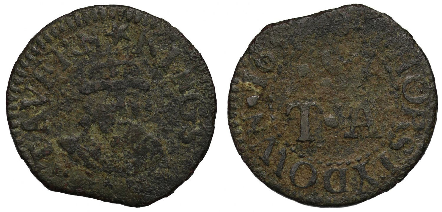 Kings Head Tavern, Horslydown, Southwark, 1653 Token