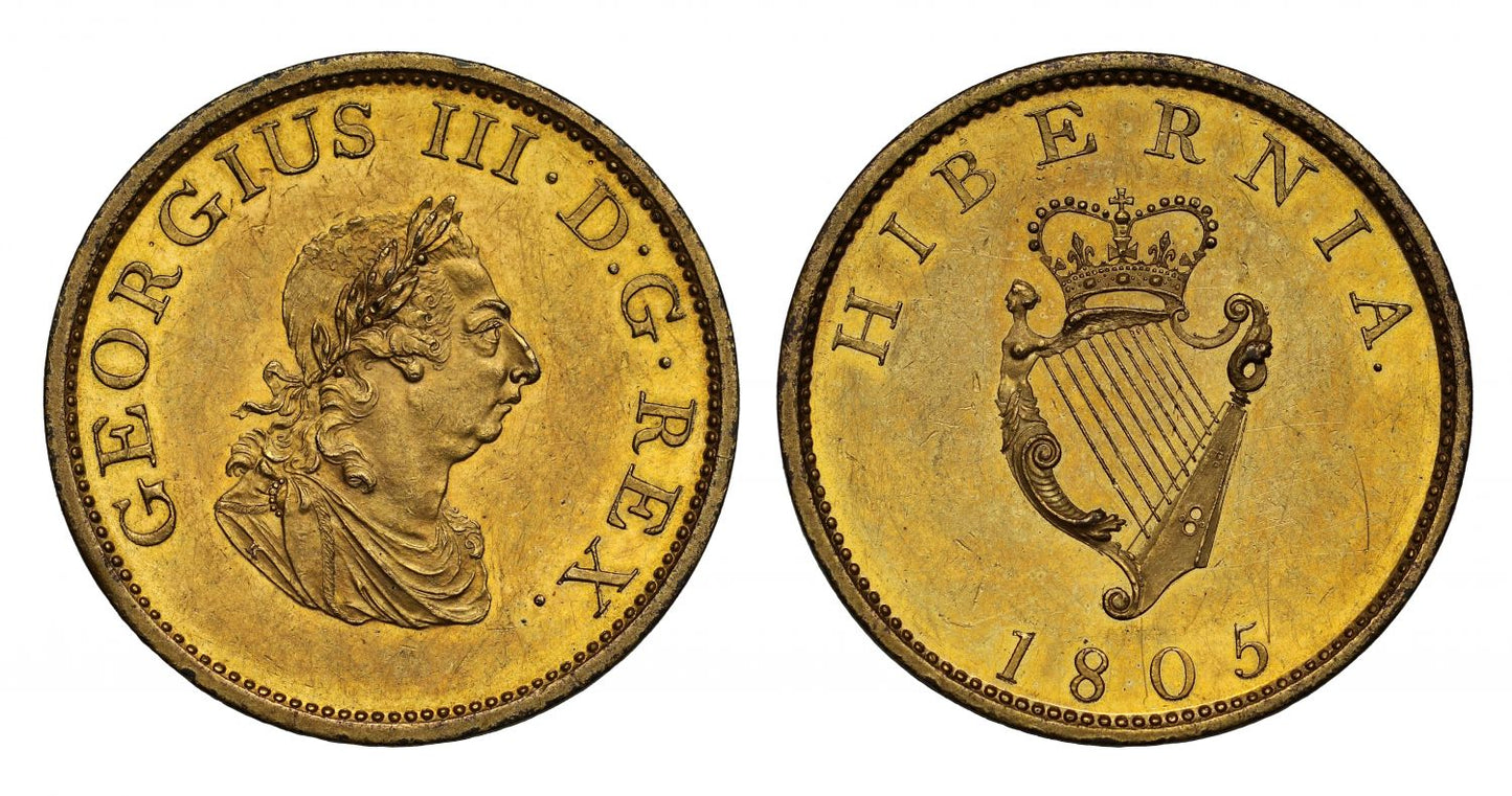 Ireland, George III 1805 copper-gilt Halfpenny