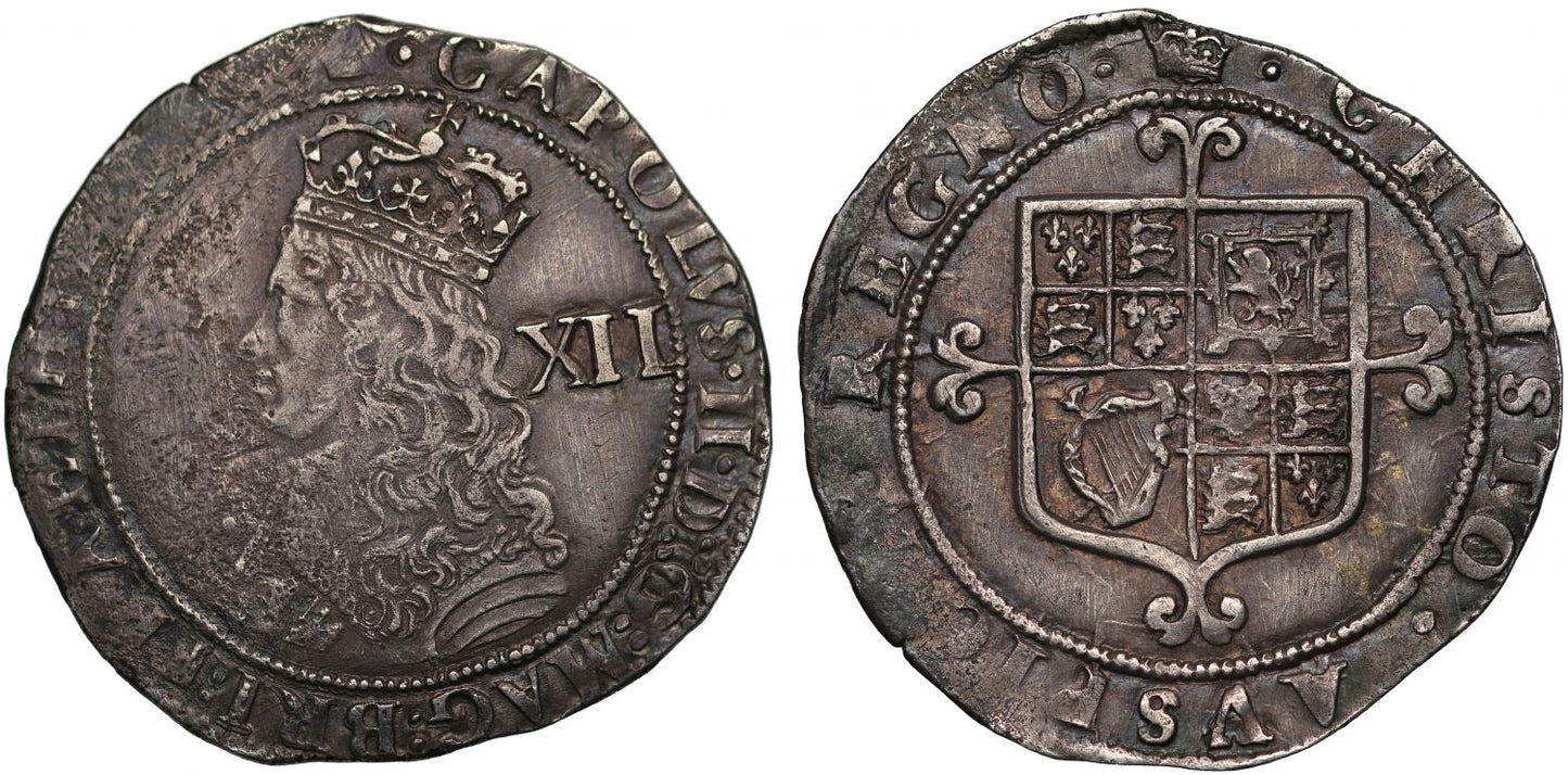Charles II Shilling, third Hammered Issue