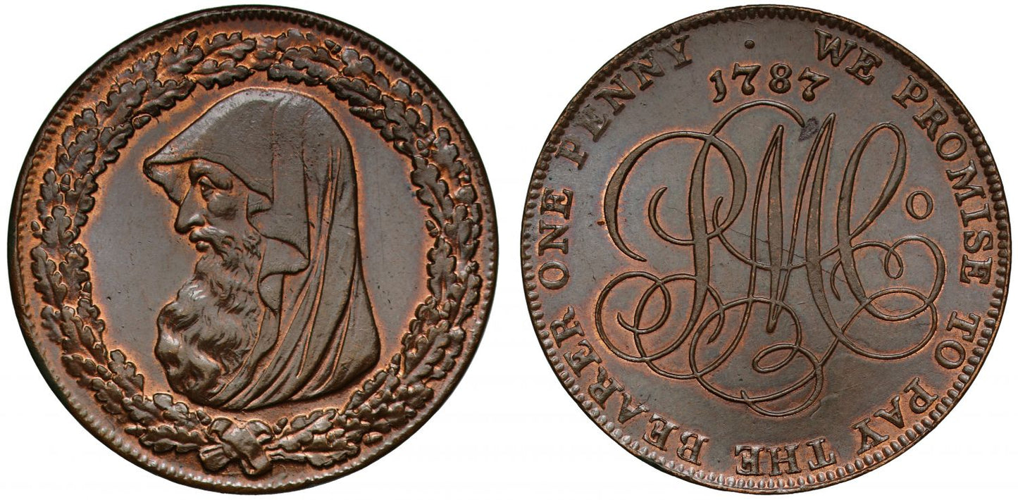 Parys Mine Company 1787 copper Penny, Anglesey