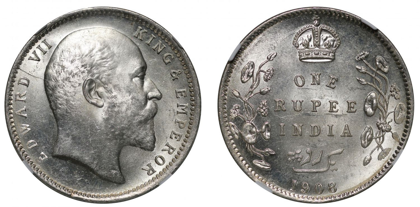 1908C Rupee MS63