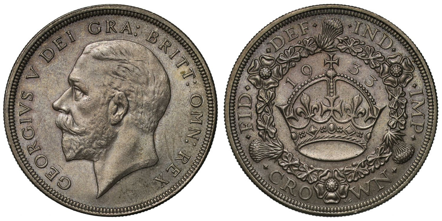 George V 1933 Wreath Crown, issued at Christmas 1933