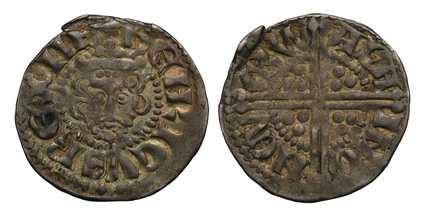 Henry III Penny, long cross, class 3b, York Mint, moneyer Alain