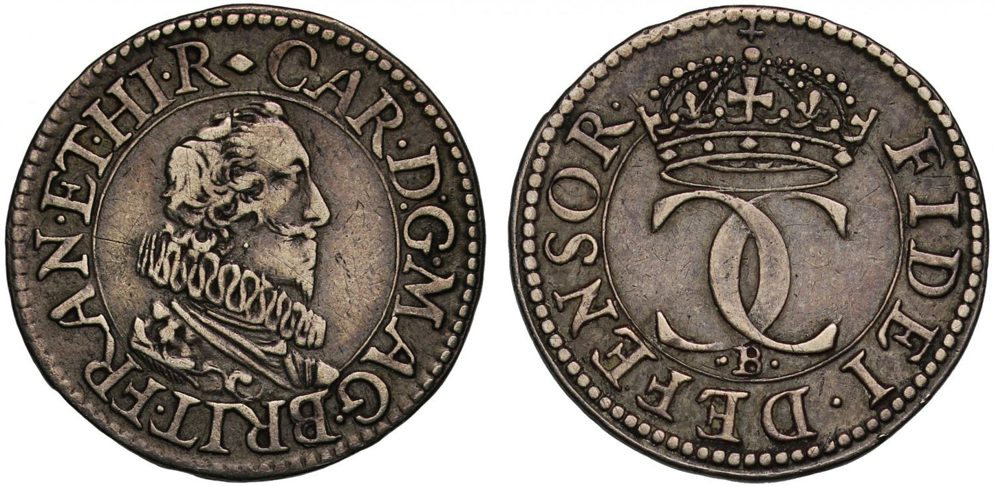 Charles I Pattern Halfgroat, engraved by Nicholas Briot