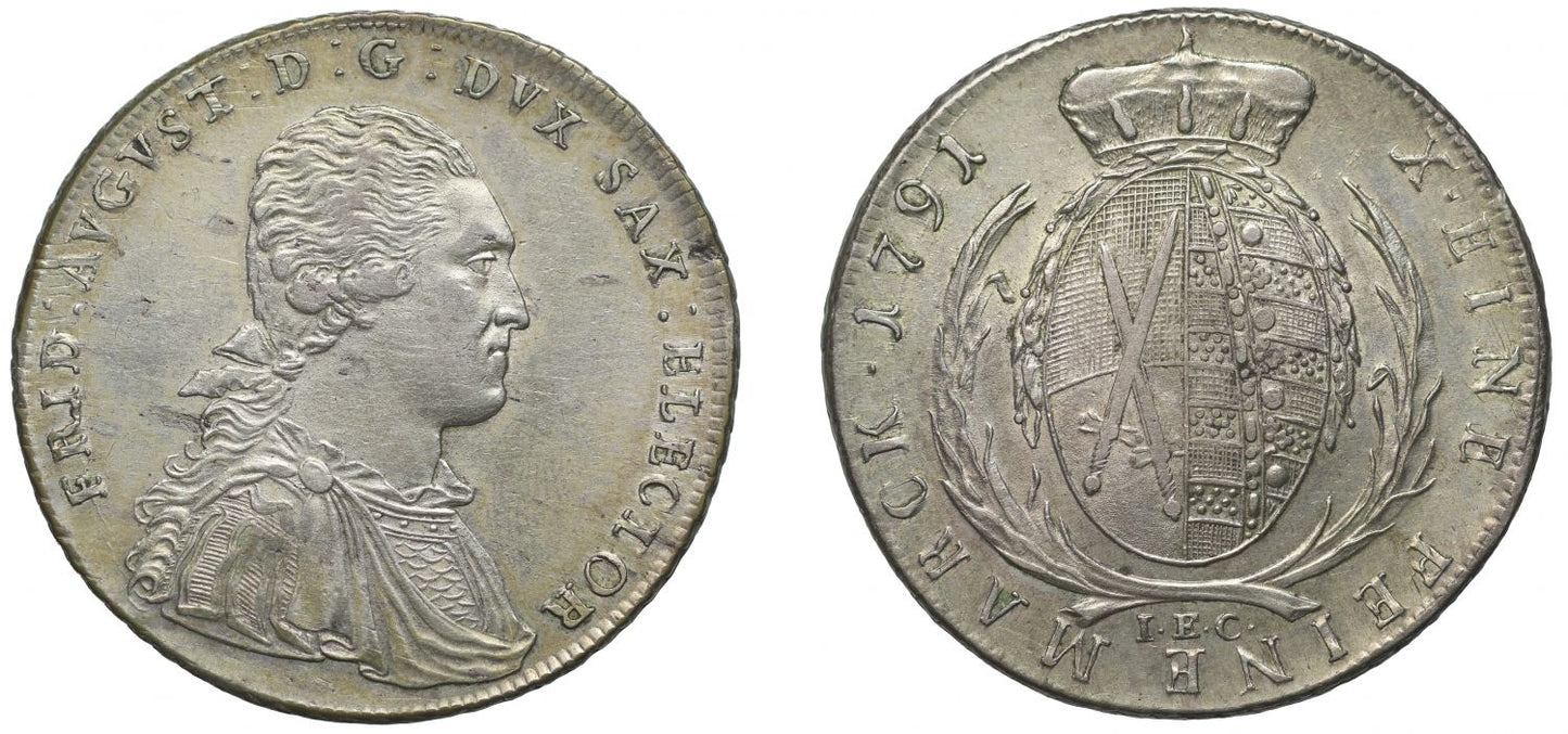 Germany, Saxony Thaler 1791