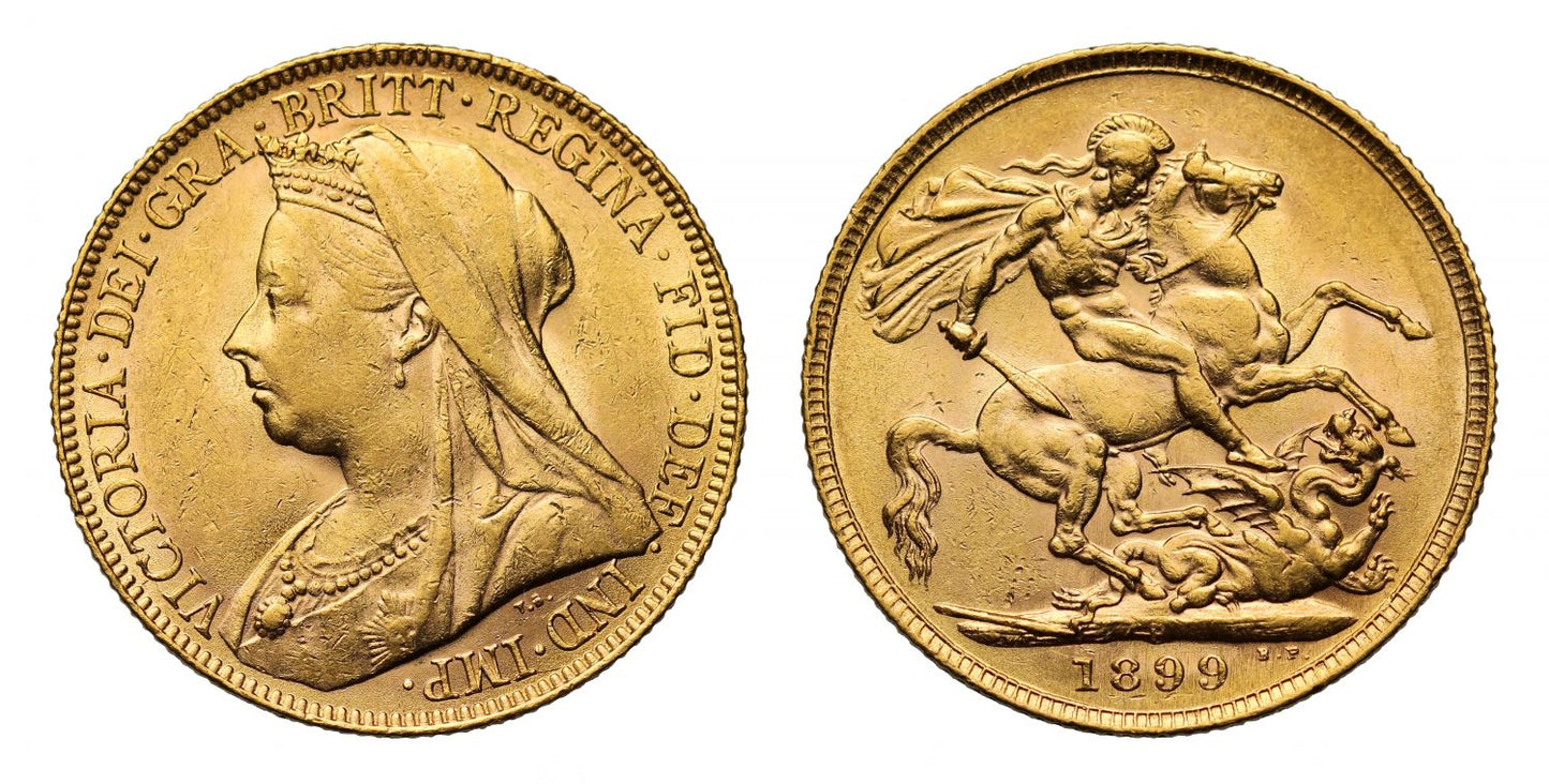 Victoria 1899 P Sovereign, Perth Mint