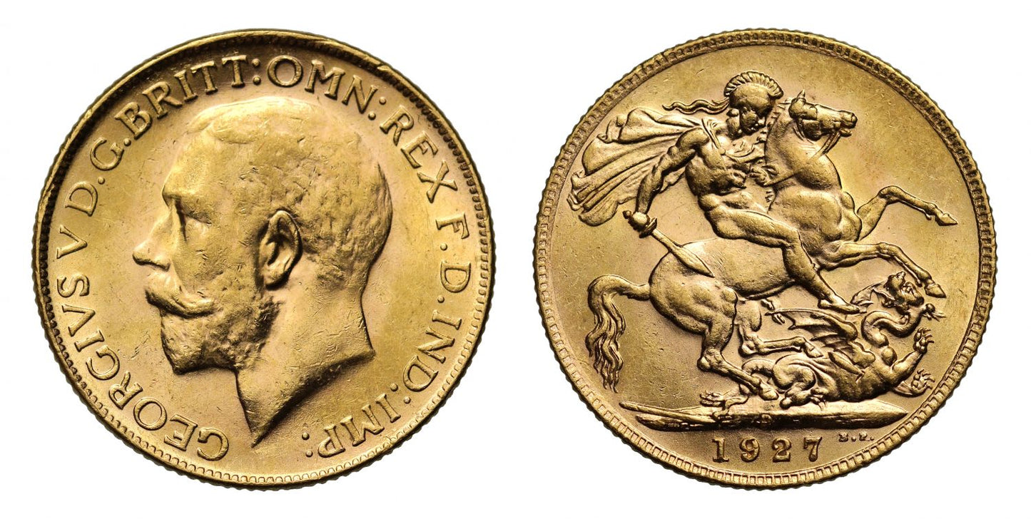 George V 1927 P Sovereign, Perth Mint