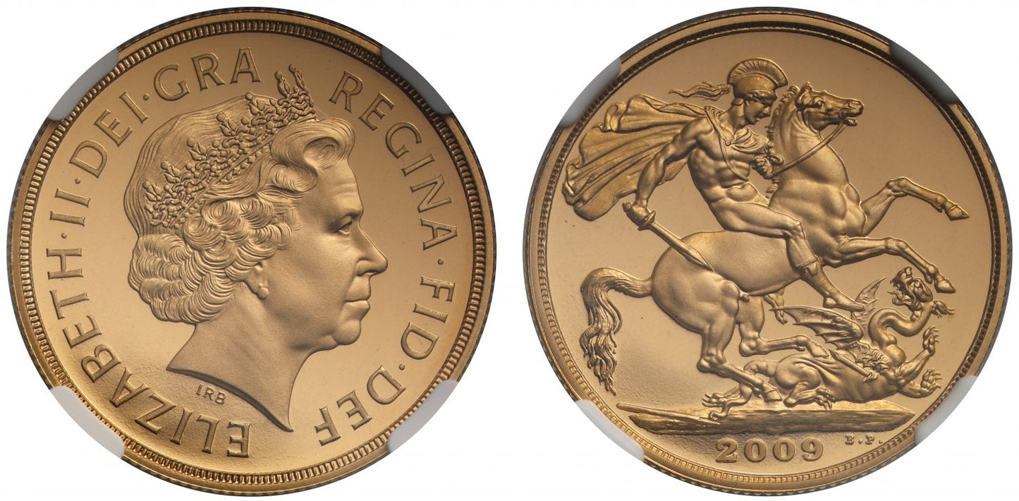 Elizabeth II 2009 proof Two-Pounds PF69 ULTRA CAMEO