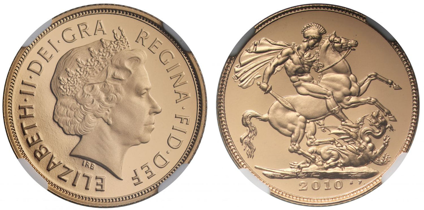 Elizabeth II 2010 proof Sovereign PF70 UC