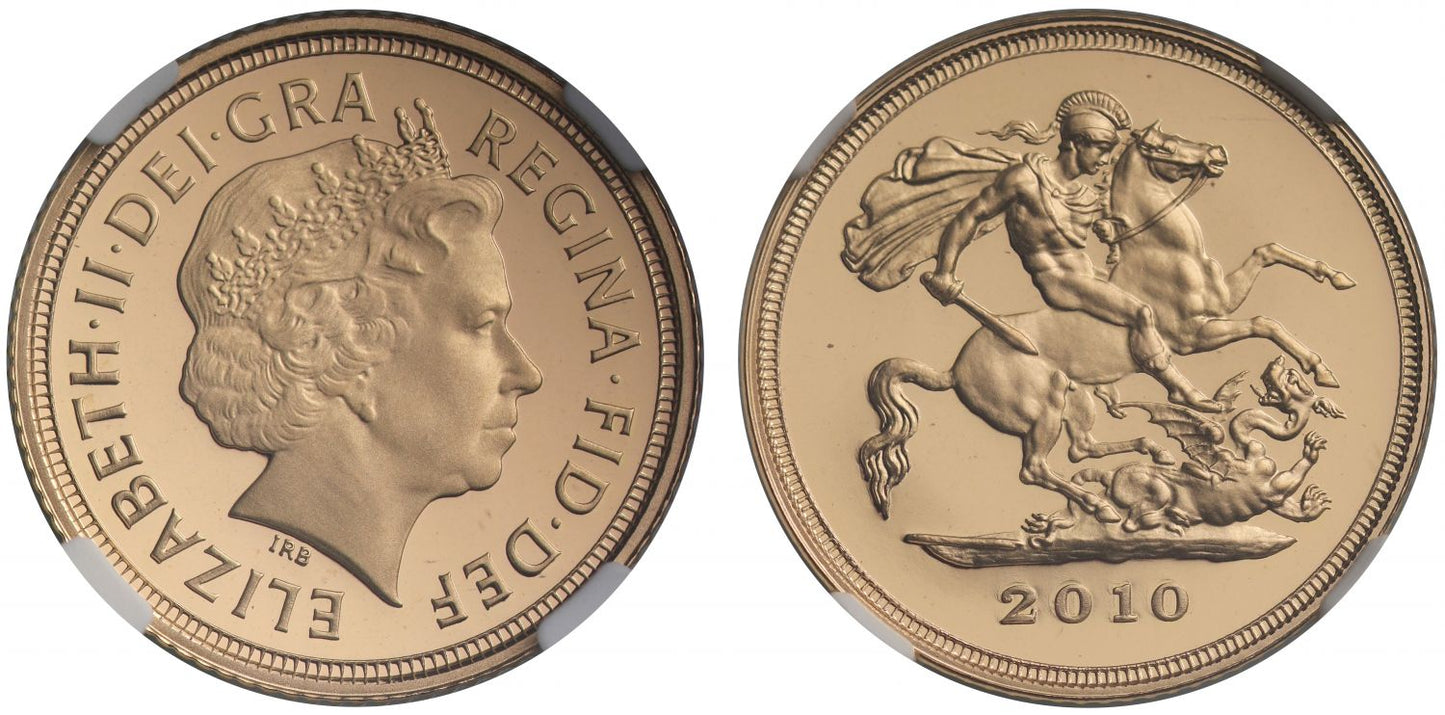 Elizabeth II 2010 PF70 ULTRA CAMEO Half-Sovereign