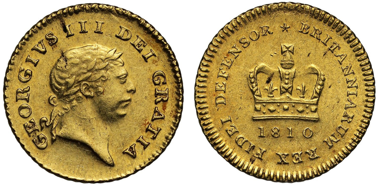 George III 1810 Third-Guinea of Seven shillings, third type