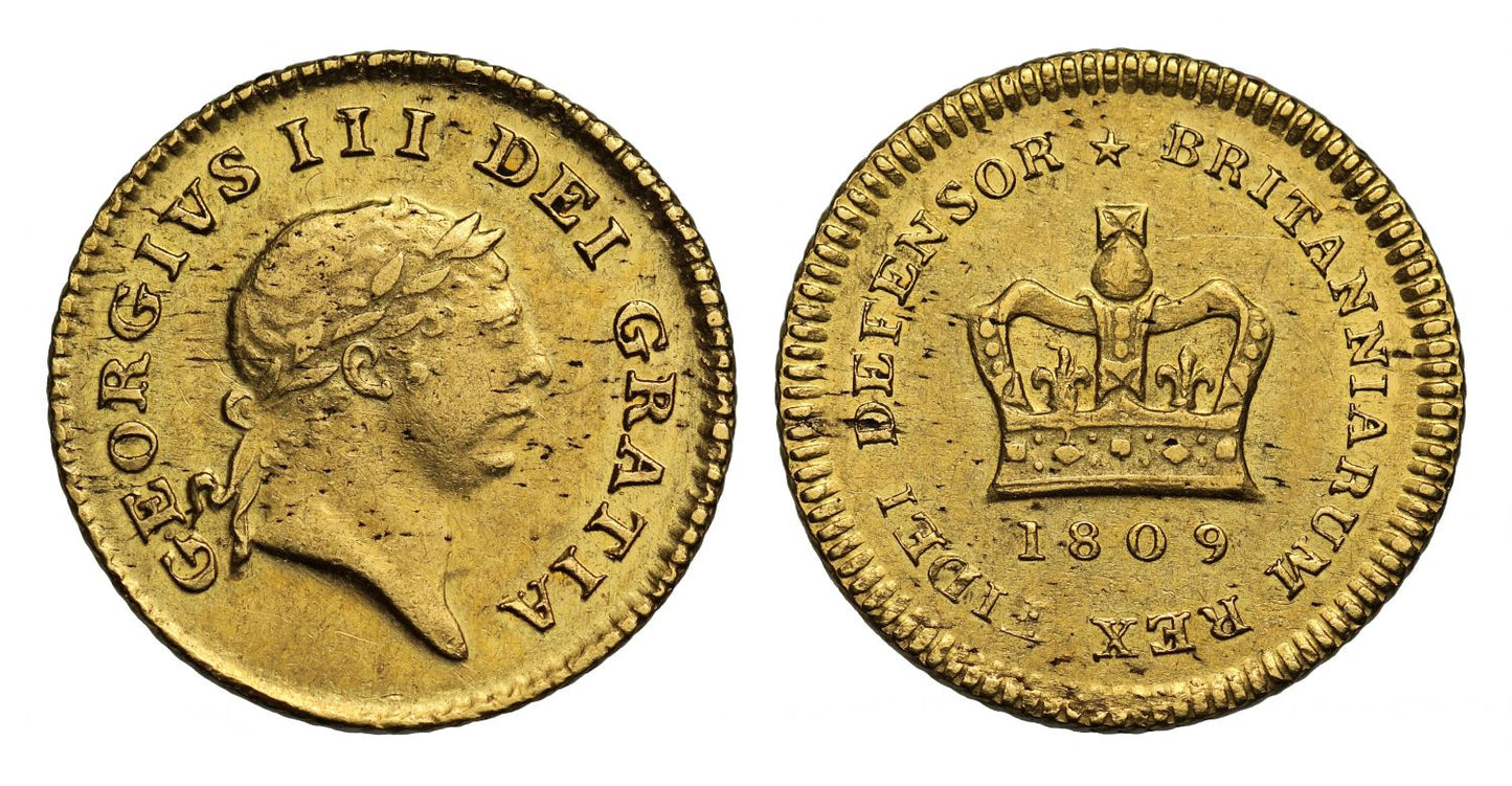 George III 1809 Third-Guinea of Seven Shillings, third type