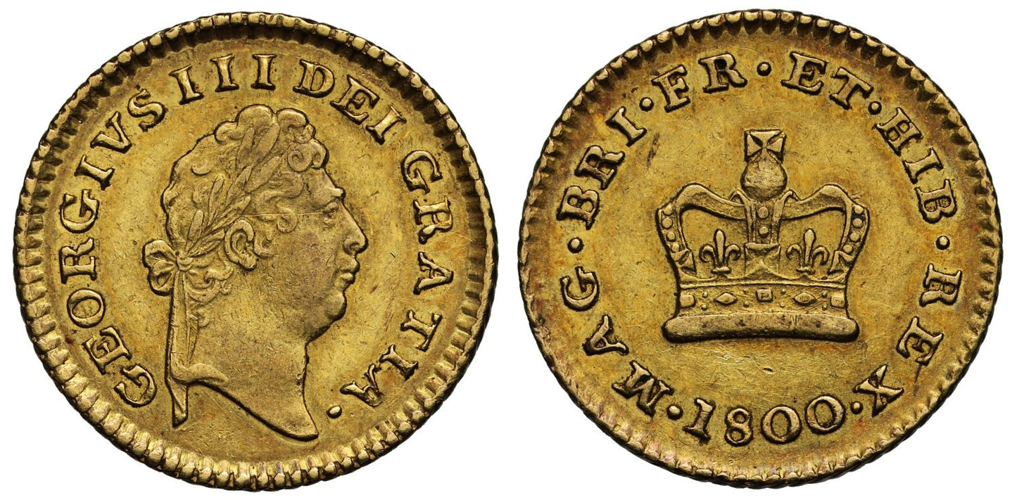 George III 1800 Third-Guinea, first bust, first type