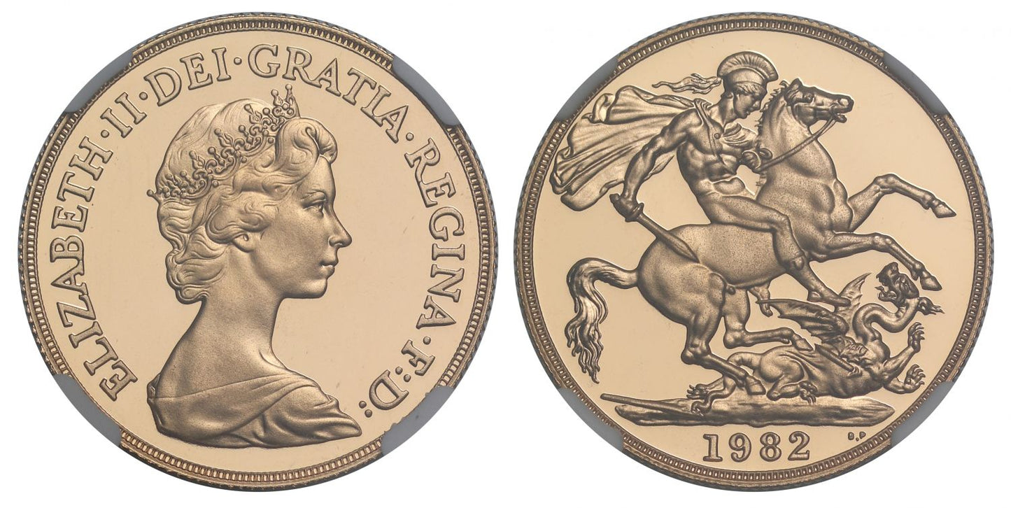 Elizabeth II 1982 proof Two-Pounds PF69 UCAM