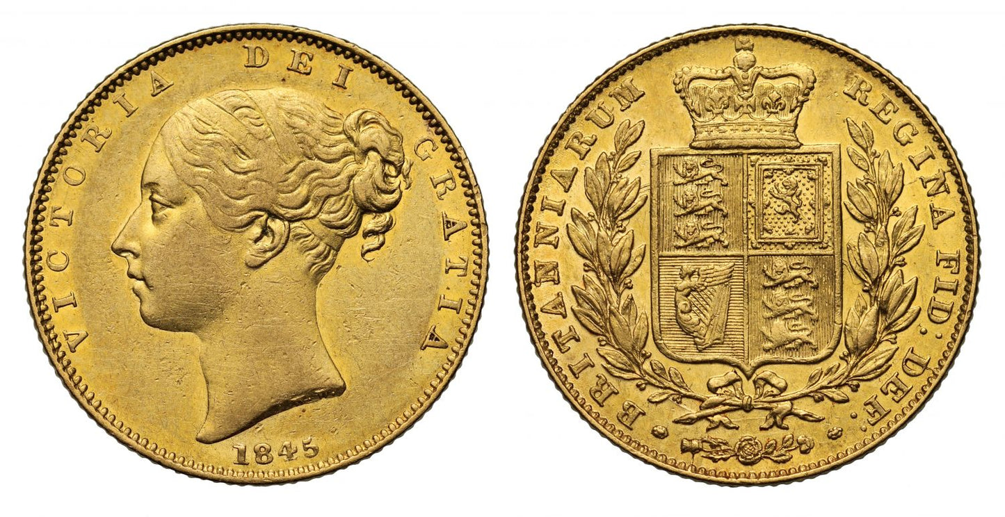 Victoria 1845 Sovereign