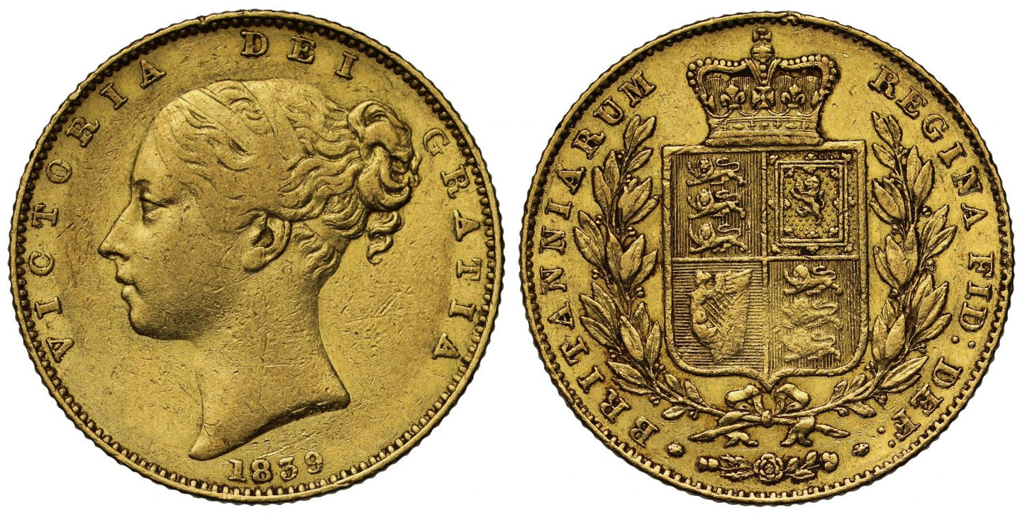 Victoria 1839 Sovereign