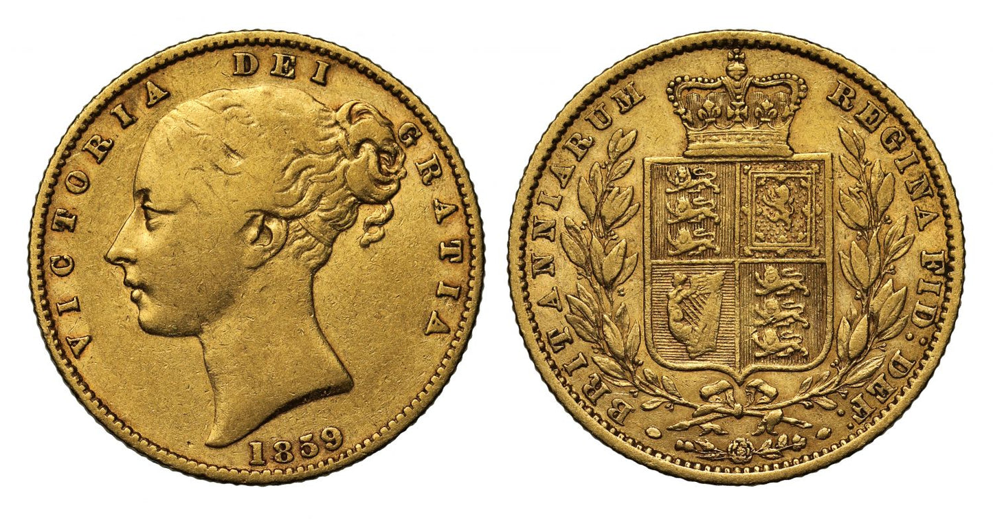 Victoria 1859 Ansell Sovereign