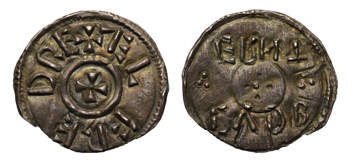 Alfred the Great Penny, retrograde Cuthberht, rare, ex Montagu and Lord Grantley
