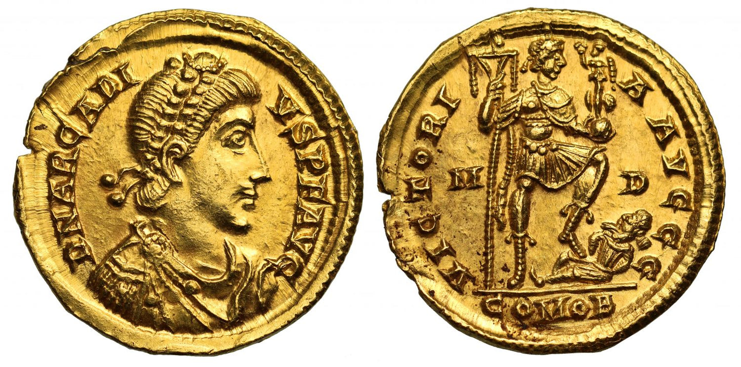 Arcadius, Gold Solidus, Mint of Mediolanum