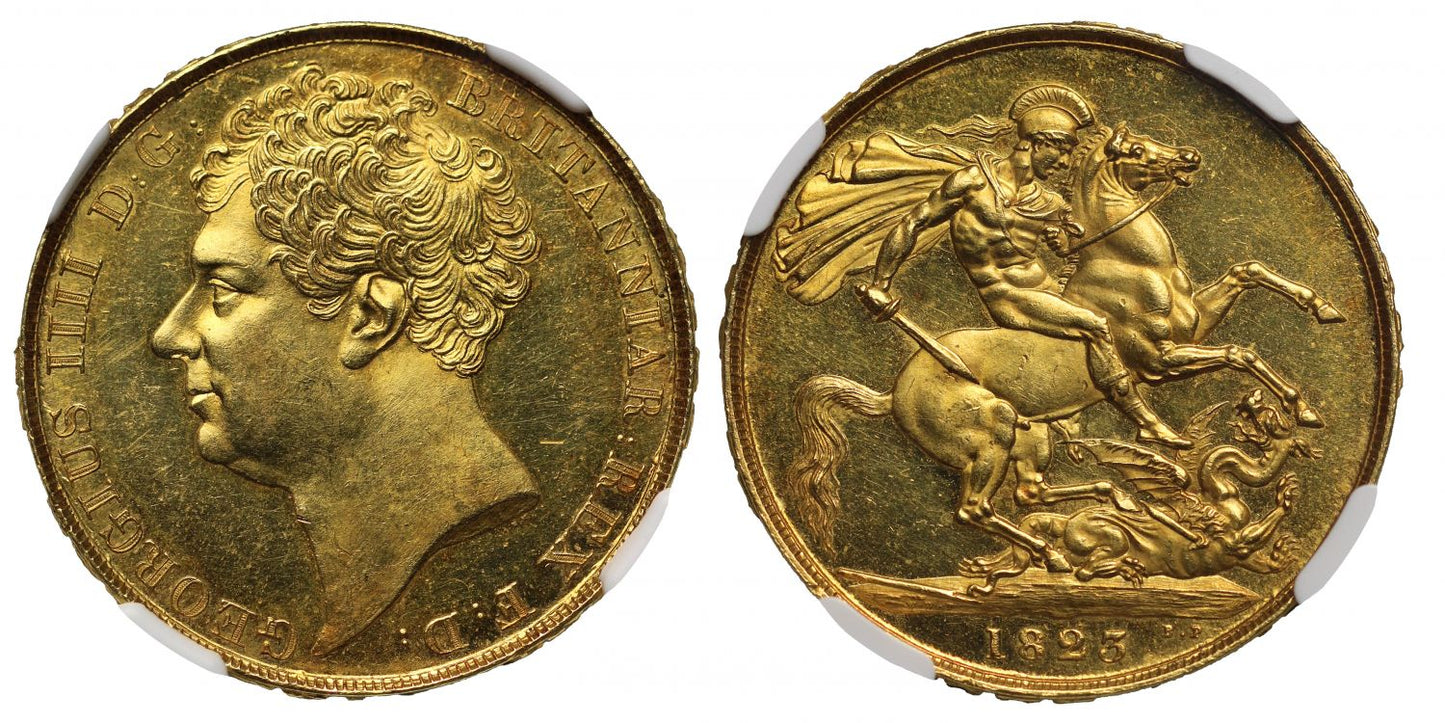 George IV 1823 Two Pounds MS63, WWP BP