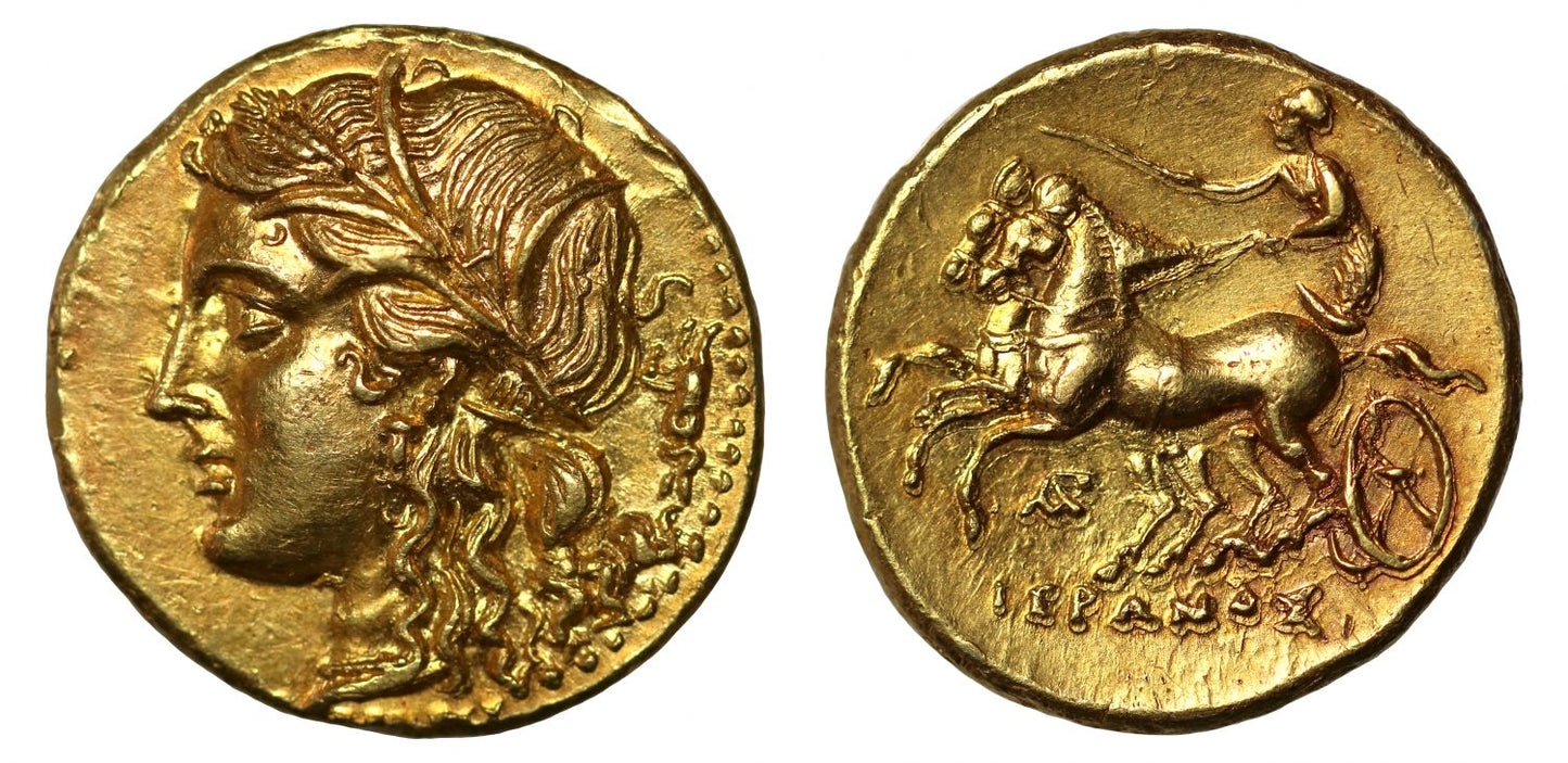 Sicily, Syracuse, Hieron II, Gold Decadrachm