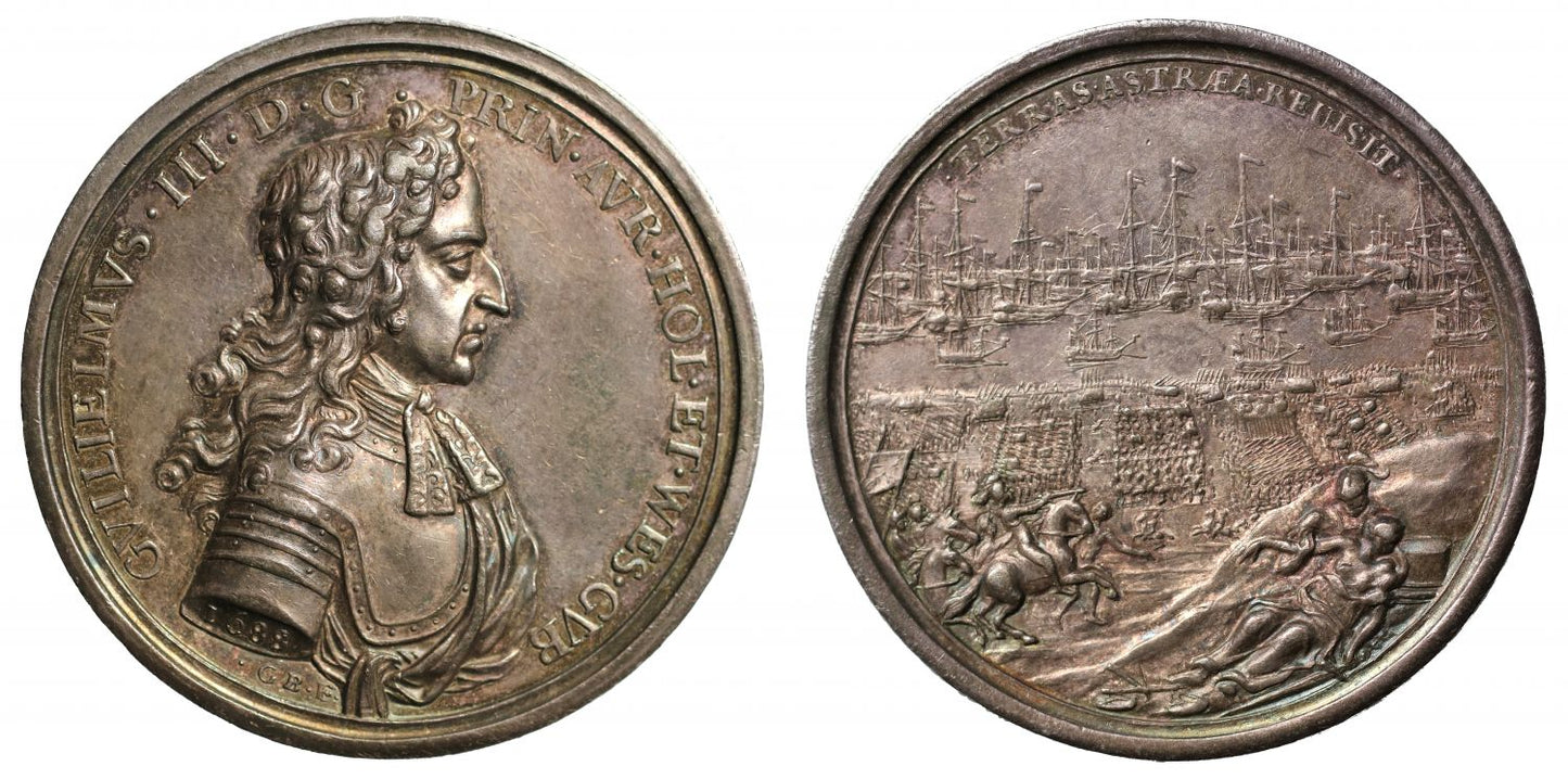 William of Orange Landing at Torbay, 1688.