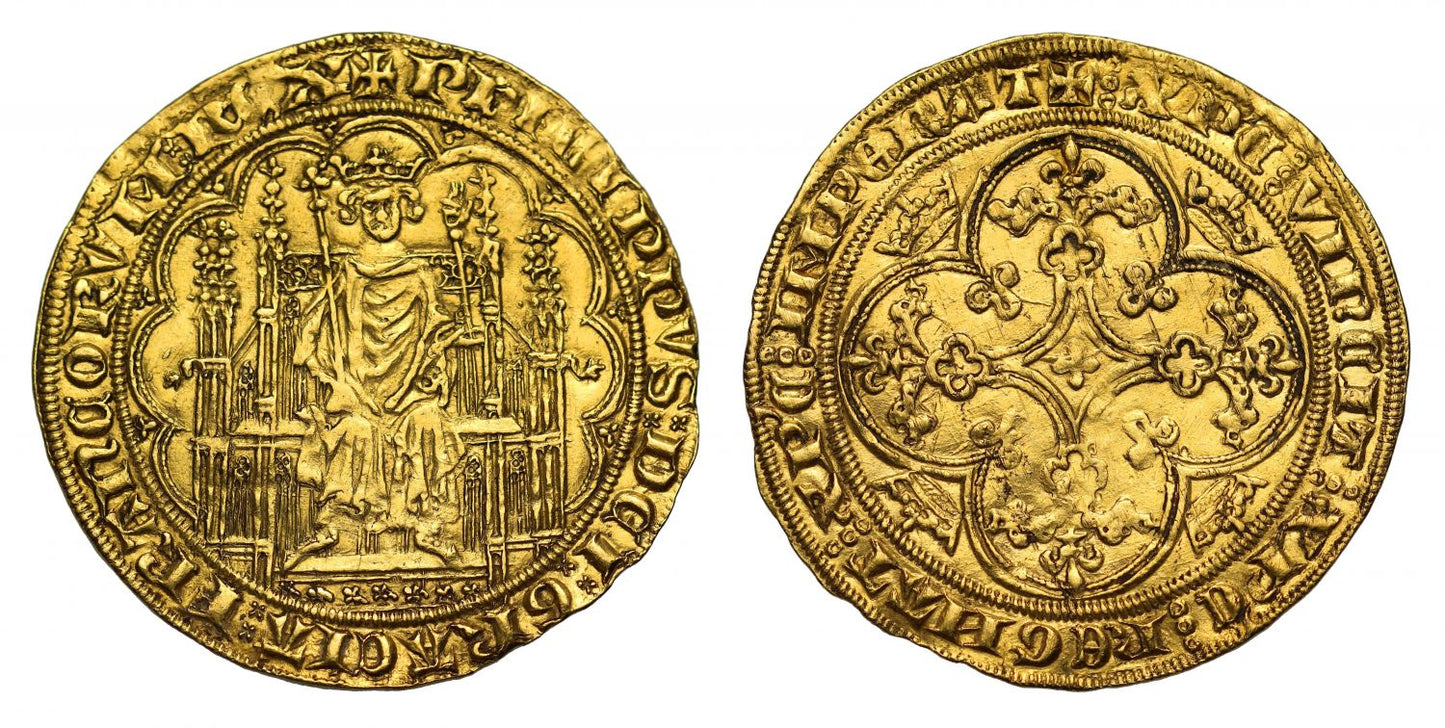 France, Philippe VI gold Ecu d'Or a la Chaise, 1346