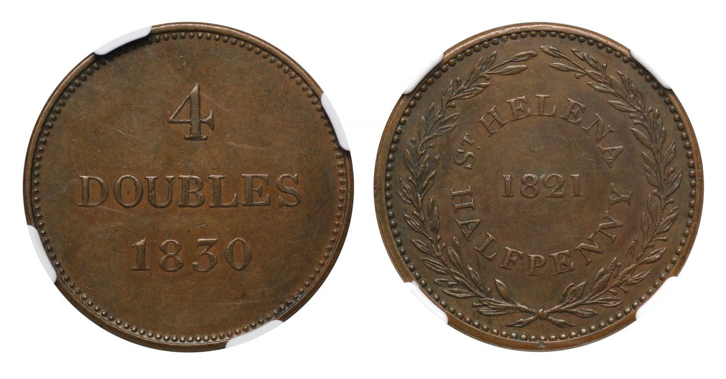 Guernsey/St. Helena Copper Mule AU53