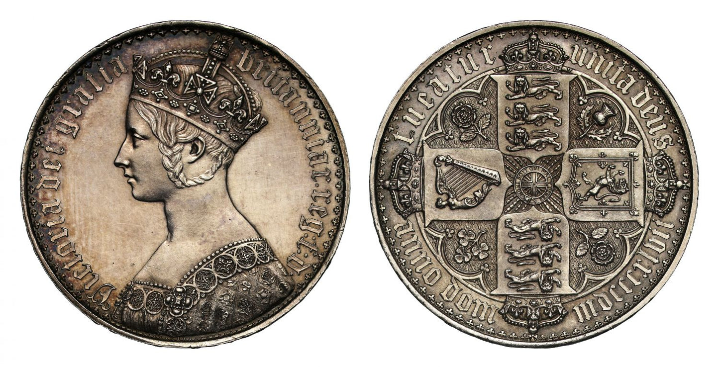 Victoria 1847 Gothic Crown, lettered edge