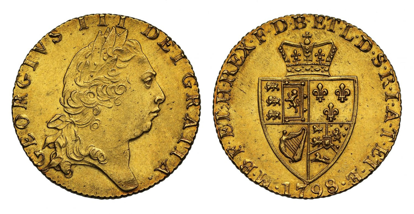 George III 1798 Guinea, fifth bust, spade reverse