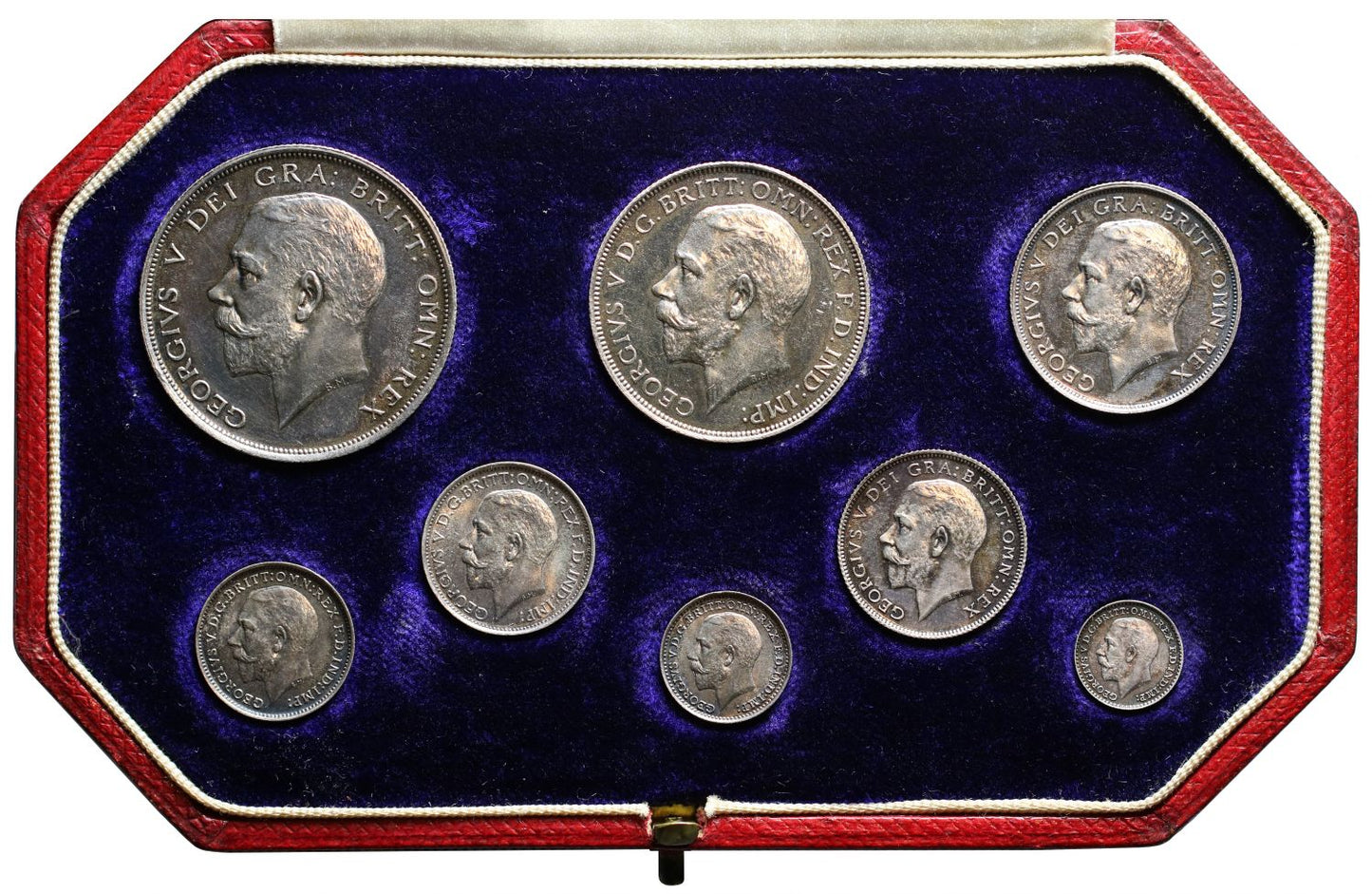 George V 1911 8-coin silver proof Set (cased)