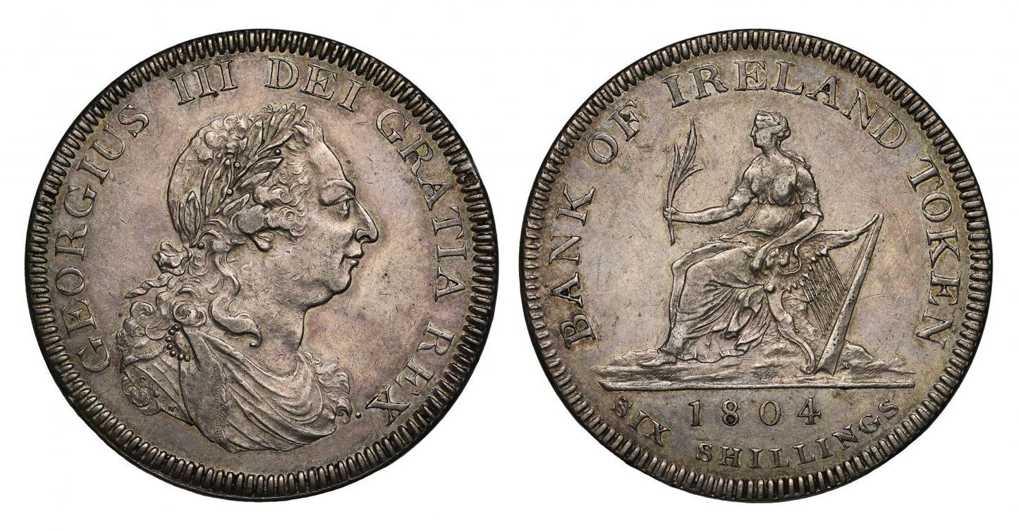 Ireland George III 1804 Six Shillings Bank Token