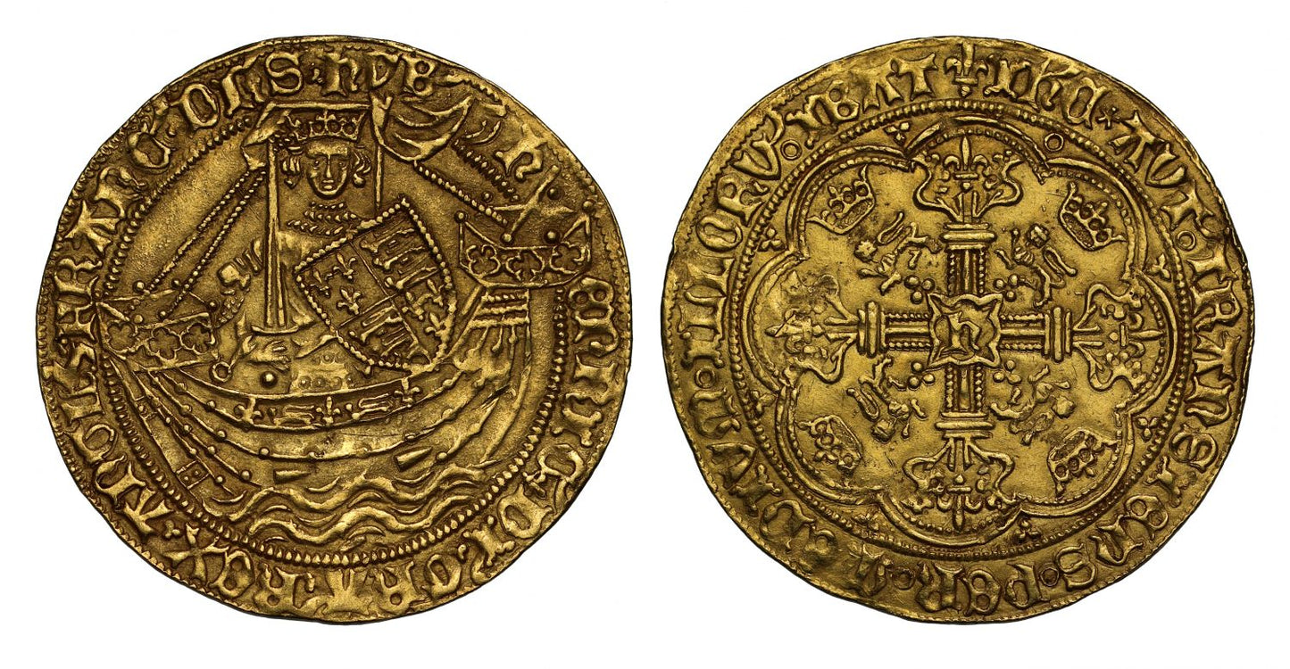 Henry VI gold Noble Annulet issue MS63