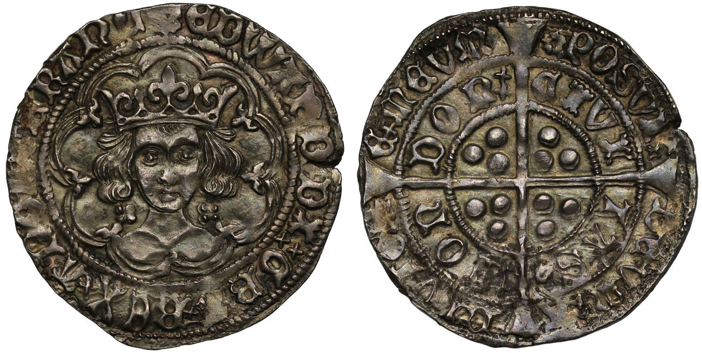 Edward IV first reign Groat, heavy coinage, London, eye after TAS