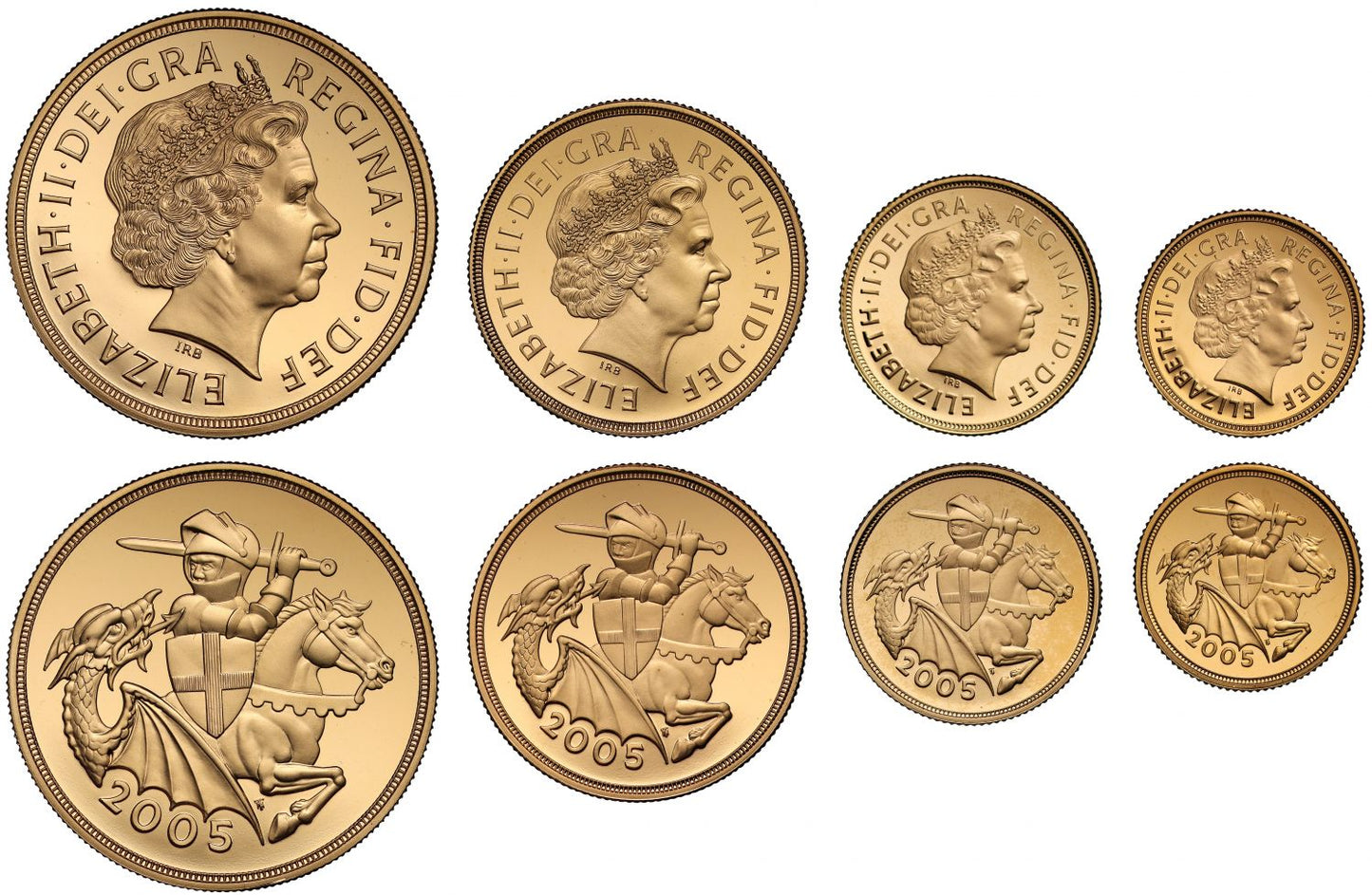 Elizabeth II 2005 4-coin proof Set PF70 ULTRA CAMEO