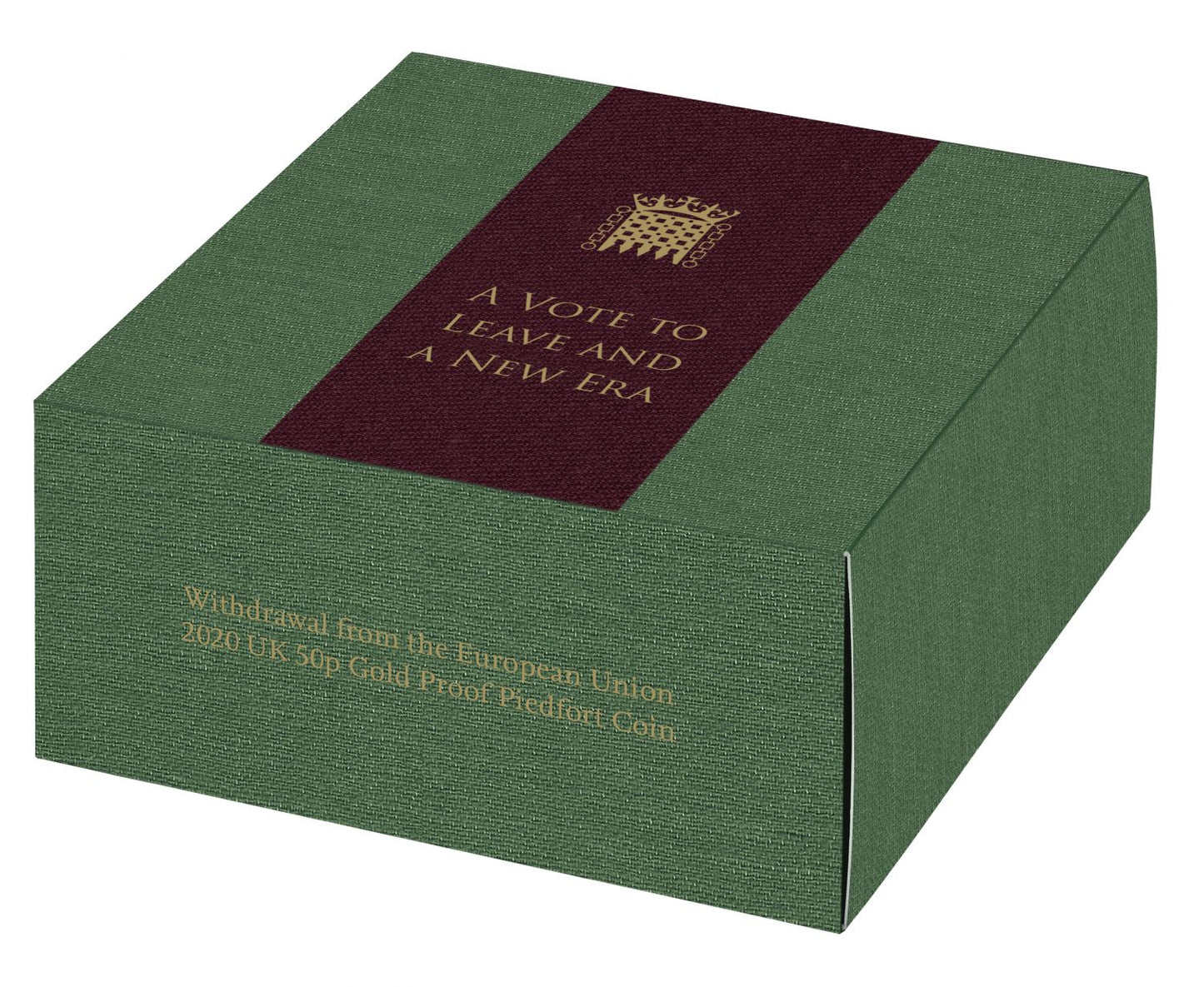 * Elizabeth II 2020 gold proof Brexit Piedfort Fifty Pence - Early Releases PF70 ULTRA CAMEO
