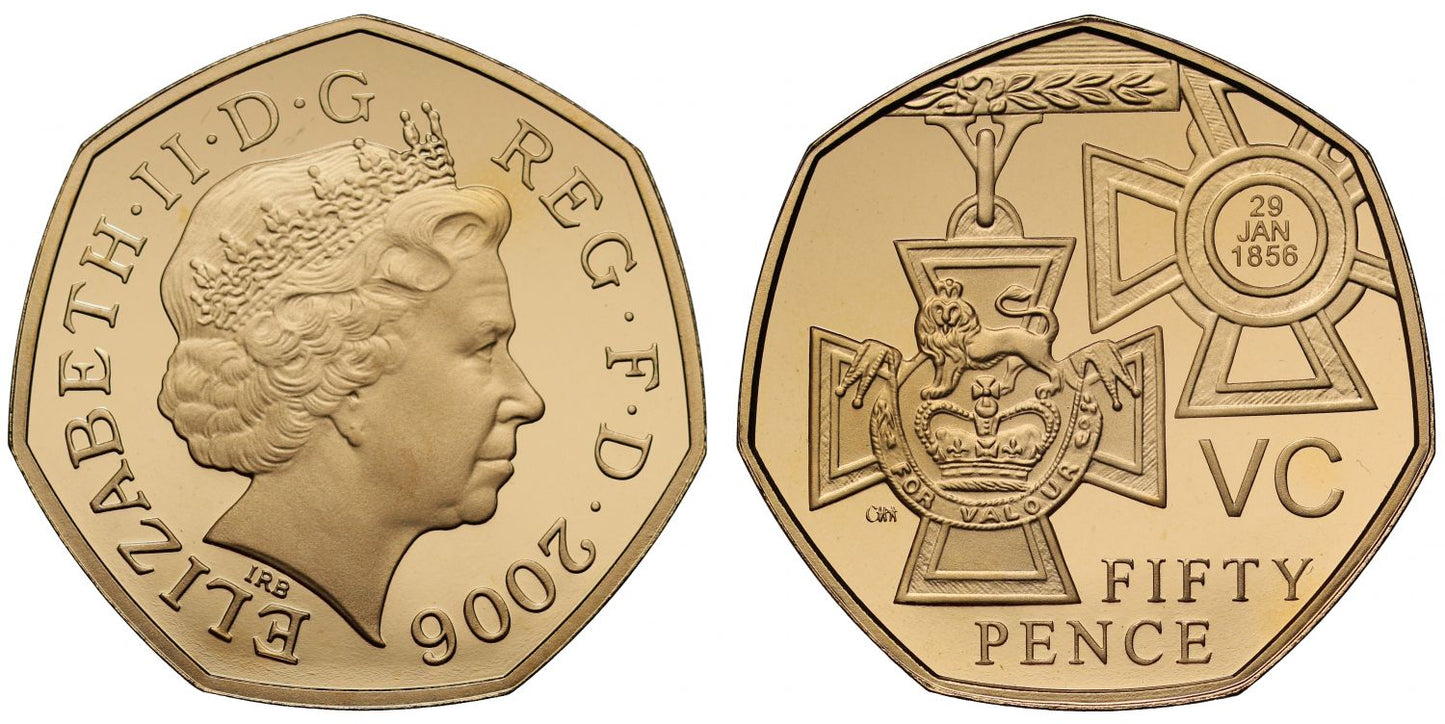 Elizabeth II 2006 gold proof Fifty Pence - Victoria Cross