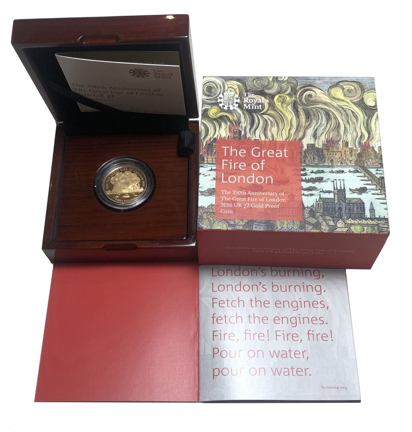 Elizabeth II 2016 PF70 UCAM Two-Pounds - Great Fire of London