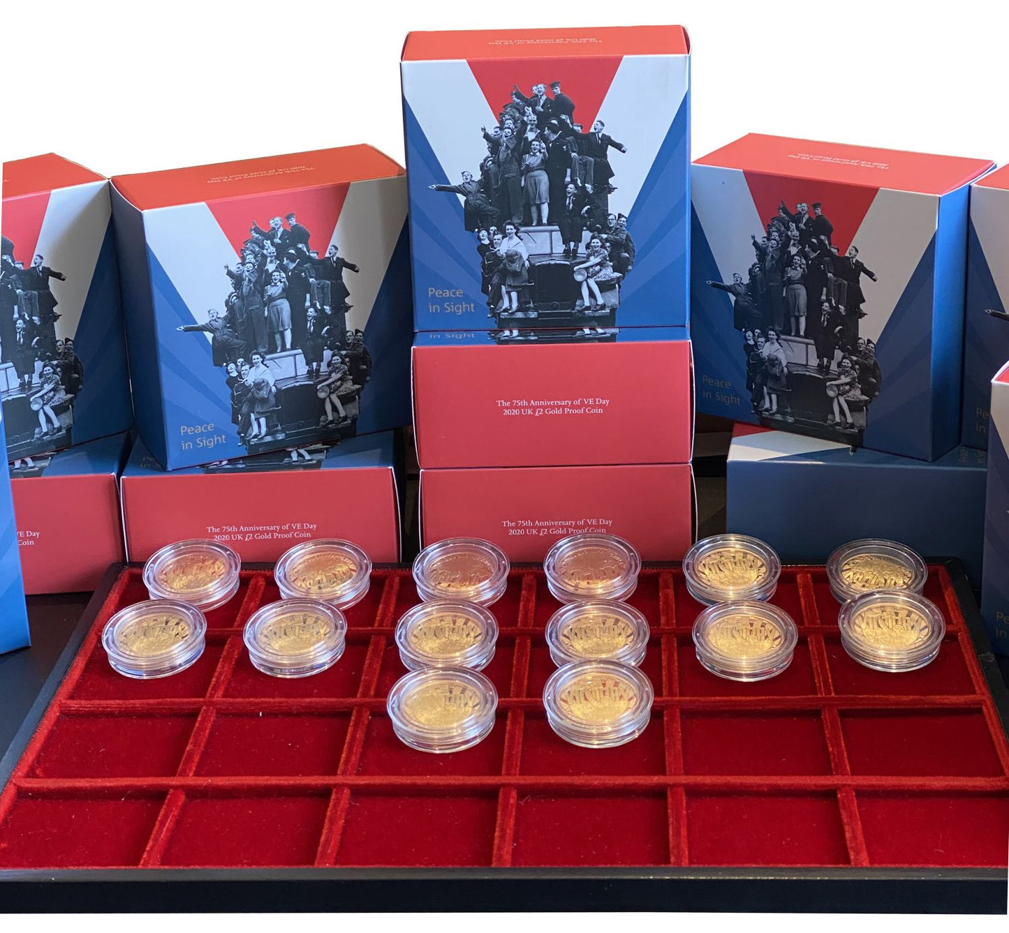 * Elizabeth II 2020 proof Two-Pounds VE Day