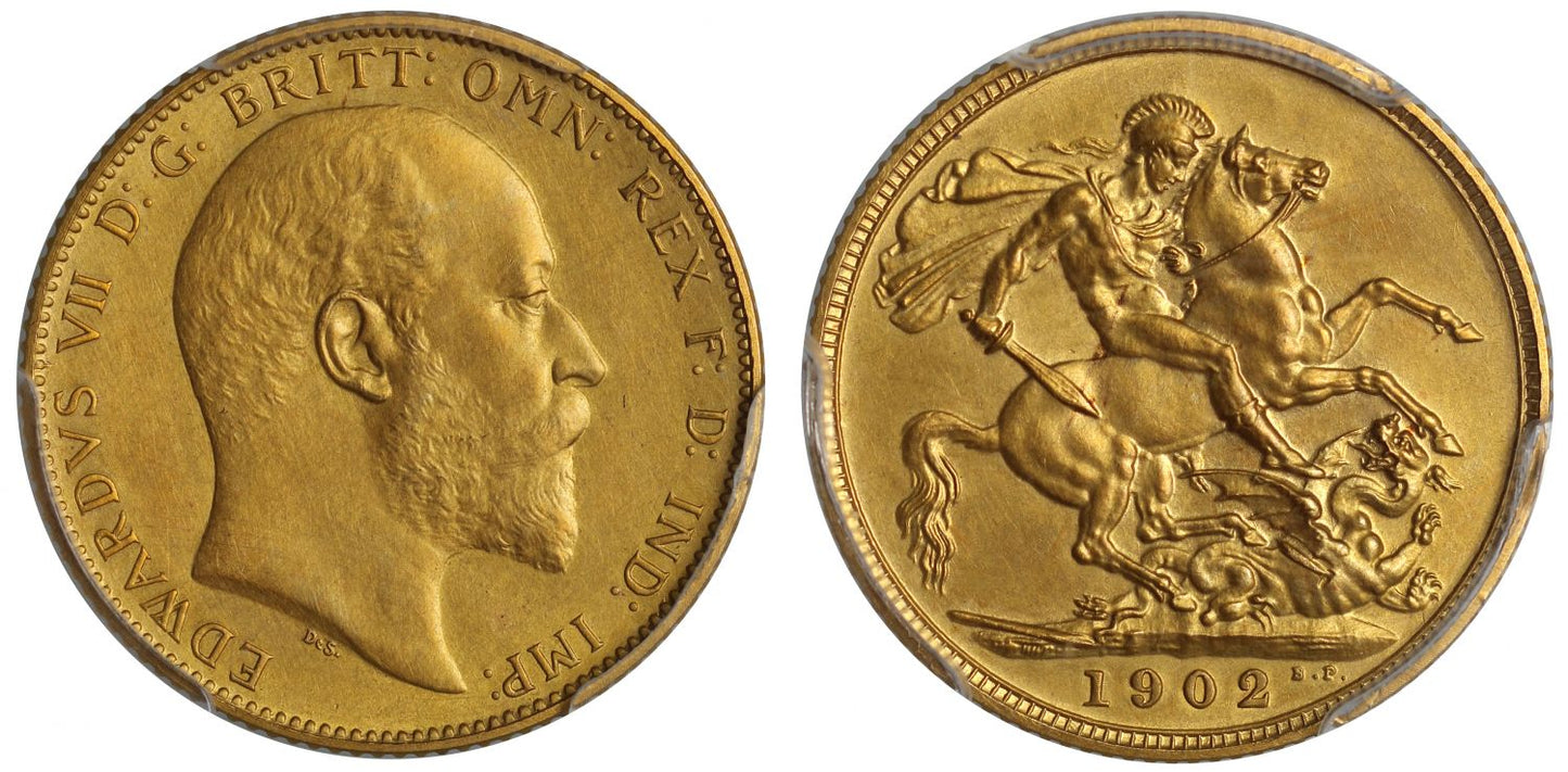 Edward VII 1902 matt proof Sovereign PR62