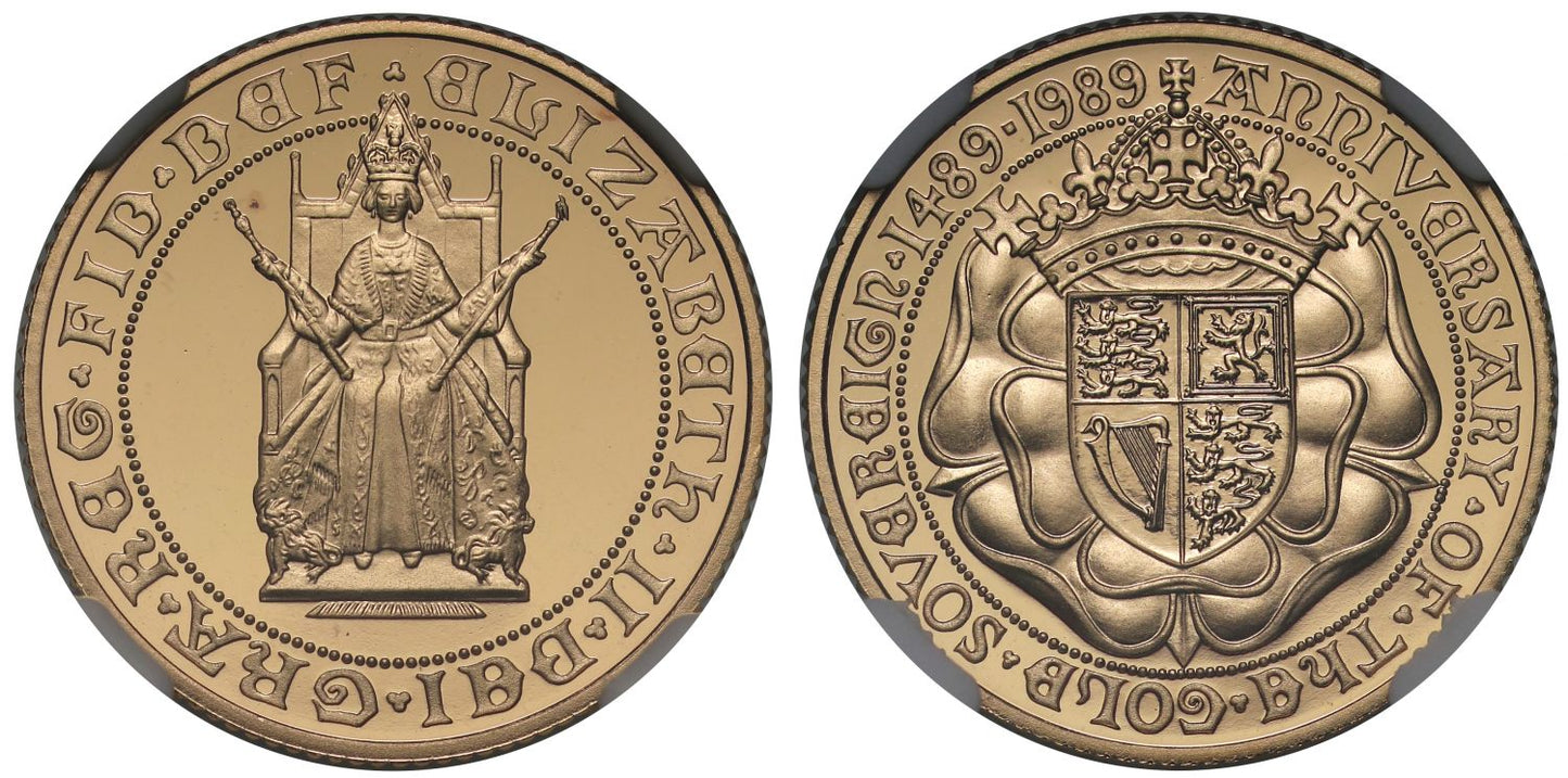 Elizabeth II 1989 proof Sovereign PF70 ULTRA CAMEO