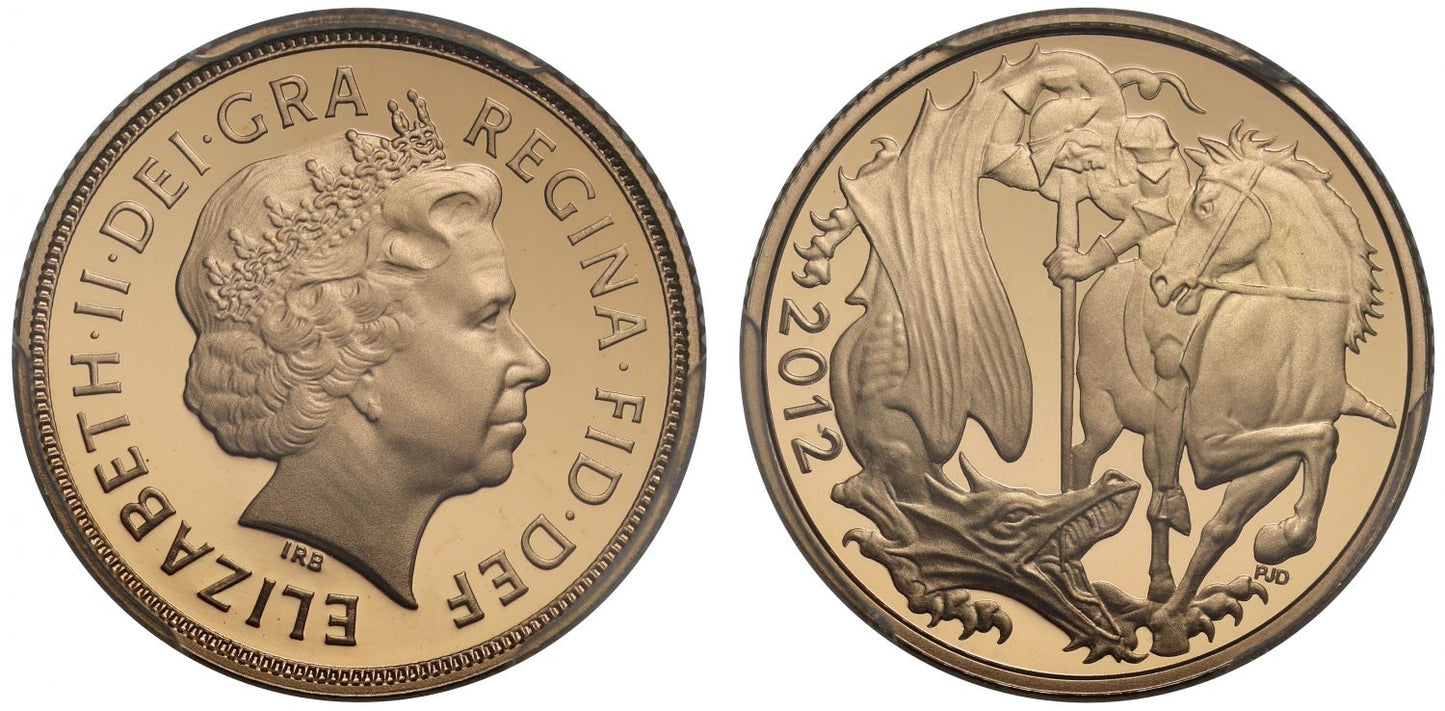 Elizabeth II 2012 proof Sovereign PR69 DEEP CAMEO